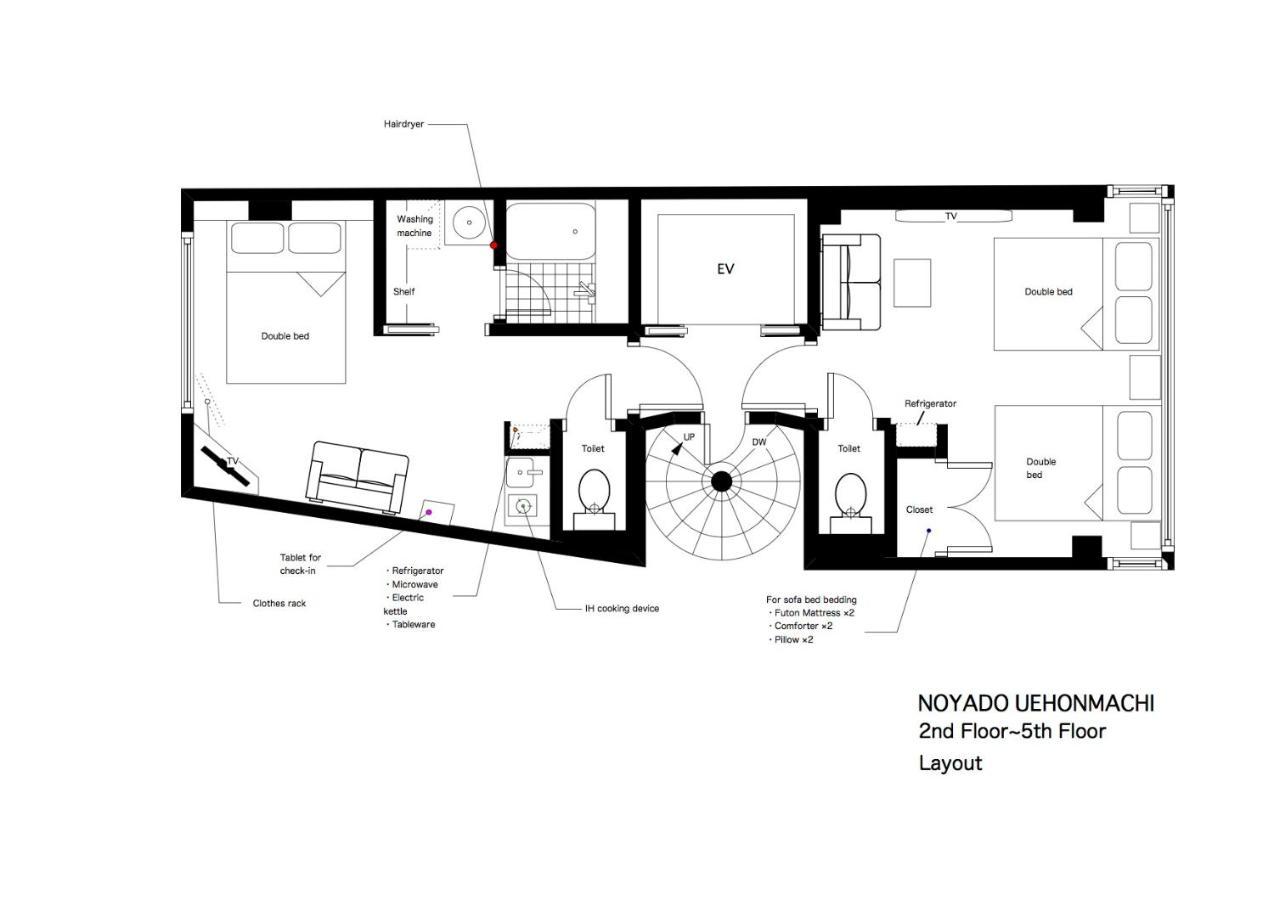 Noyado Uehonmachi Apartment Осака Екстериор снимка